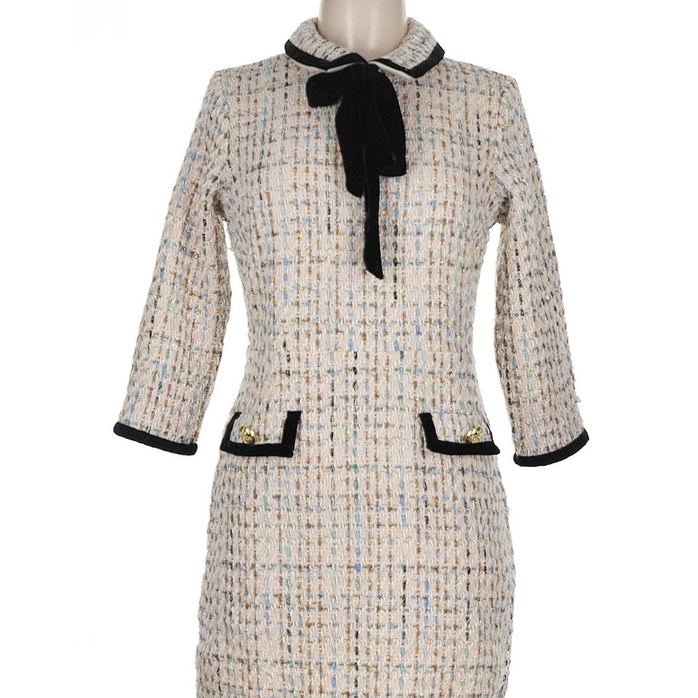 Alexia Admor tweed bow dress